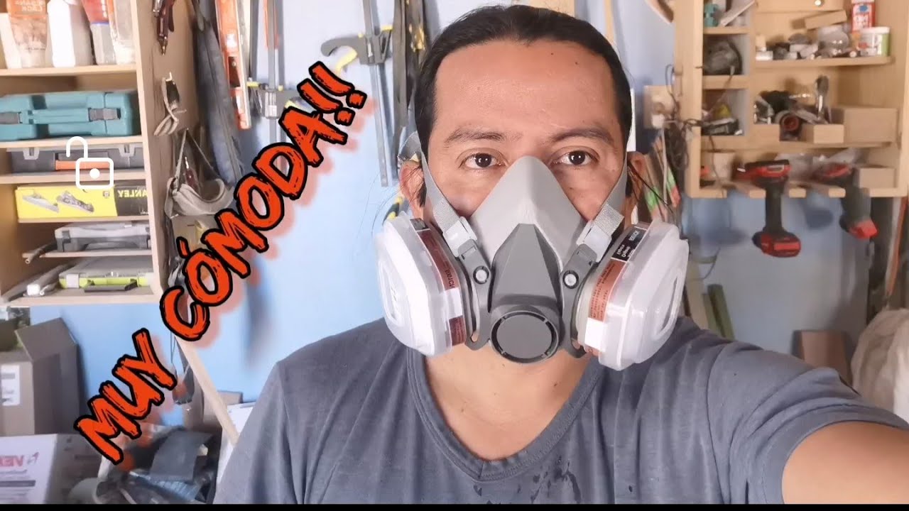 mascarilla para trabajar en el taller de carpintería / pintura