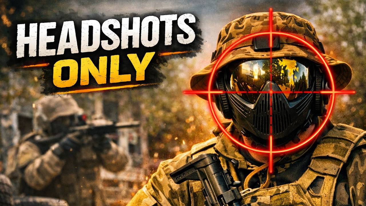 HEADSHOTS ONLY | EMF100 Full Auto |  Paintball (4 Rounds )
