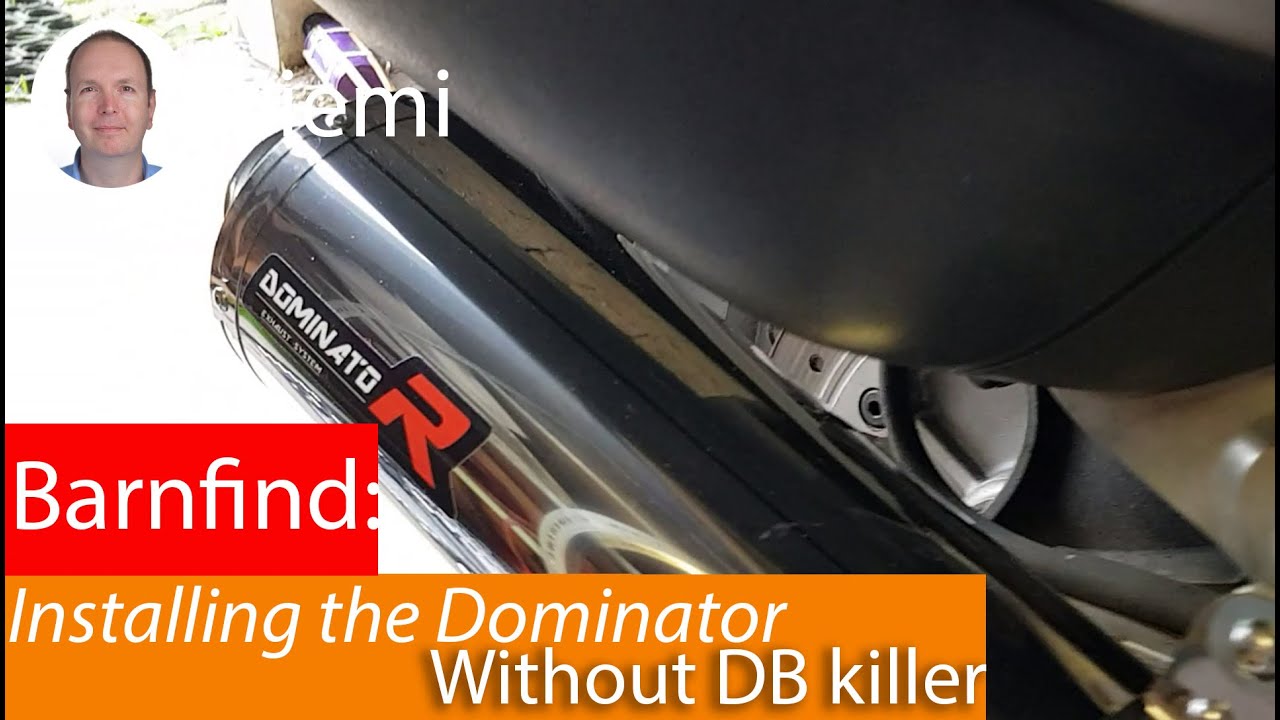 Honda NT650V Deauville installing new Dominator exhaust