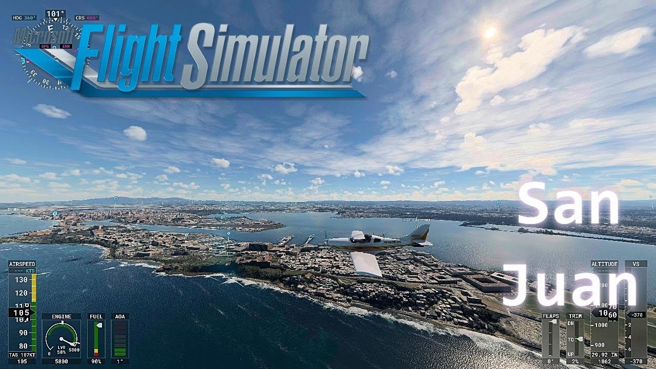 4K San Juan Puerto Rico [Microsoft Flight Simulator 2020]