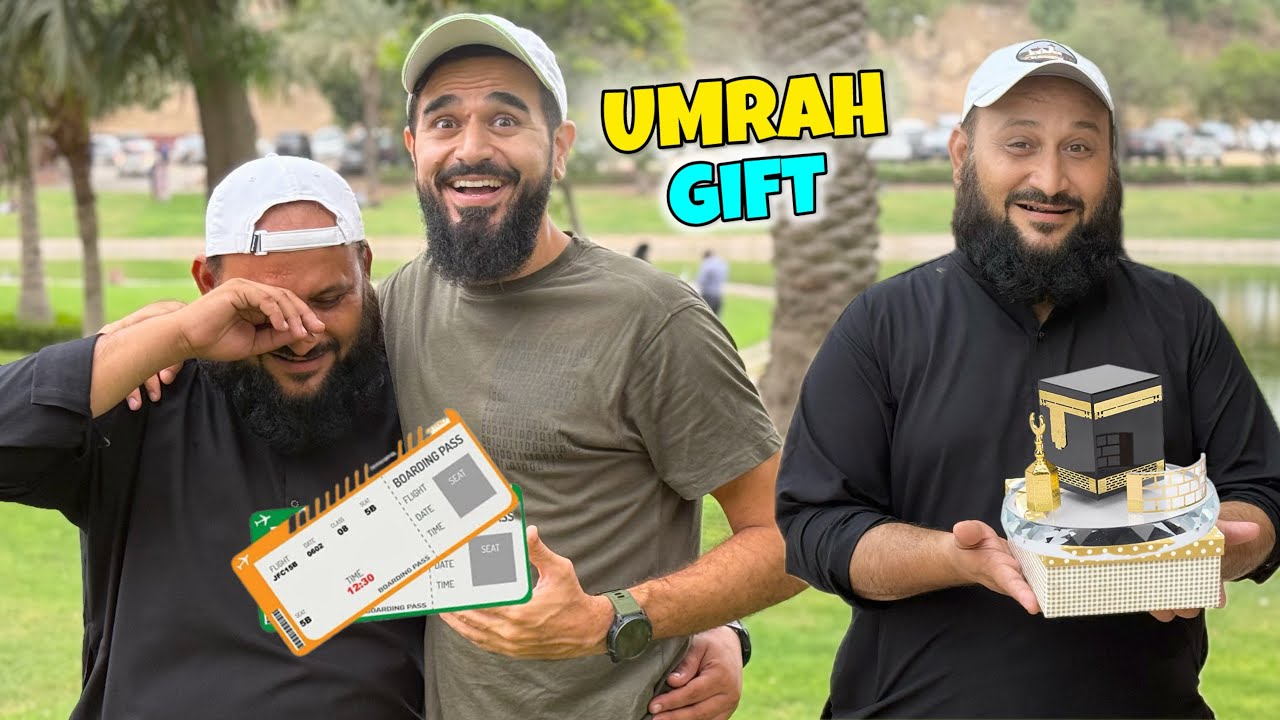 Farhan bhai ko umrah trip ka surprise dey dia 🕋😍 Emotional moment 🥰