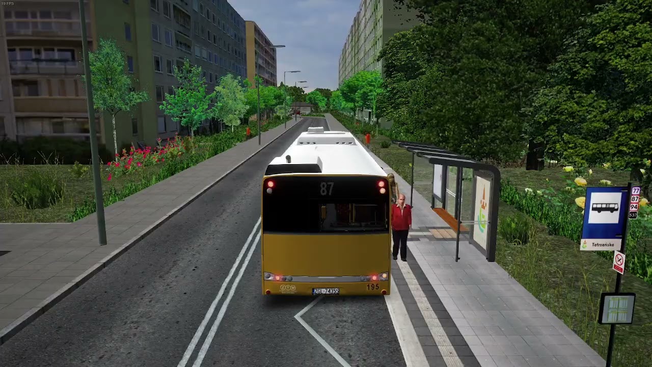 OMSI 2 Golczewo | Linia 87 | Solaris Urbino 15 #195