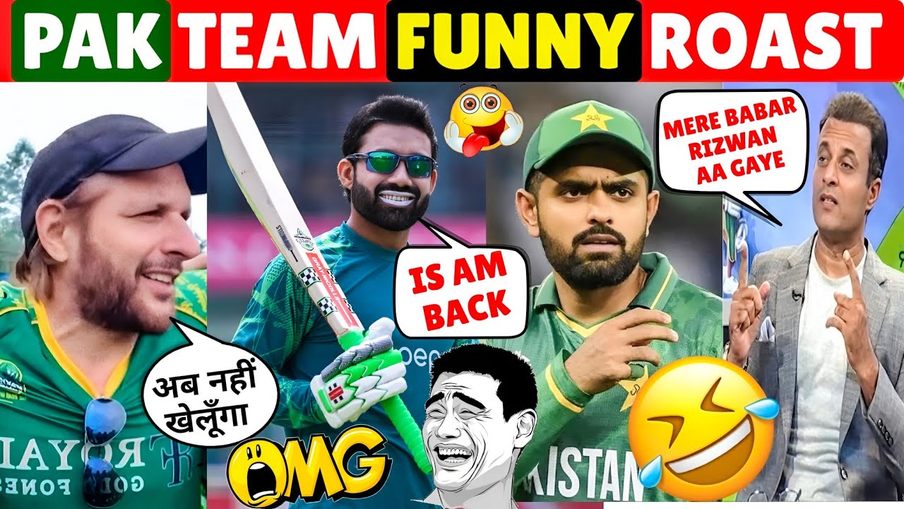 🤣 PAK CRICKET TEAM FUNNY ROAST AGAIN 😂 BABAR RIZWAN IS BACK TRY NOT TO LAUGH 🔥