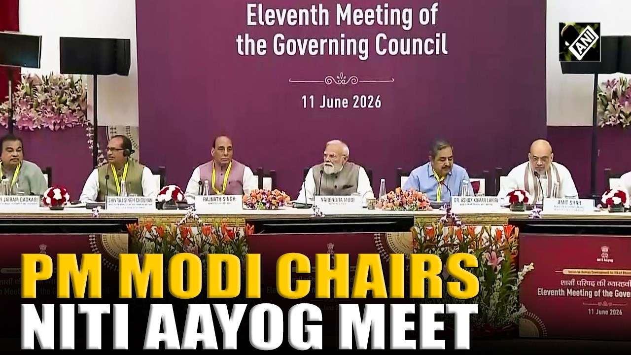 PM Narendra Modi chairs 11th Governing Council meeting of NITI Aayog in New Delhi