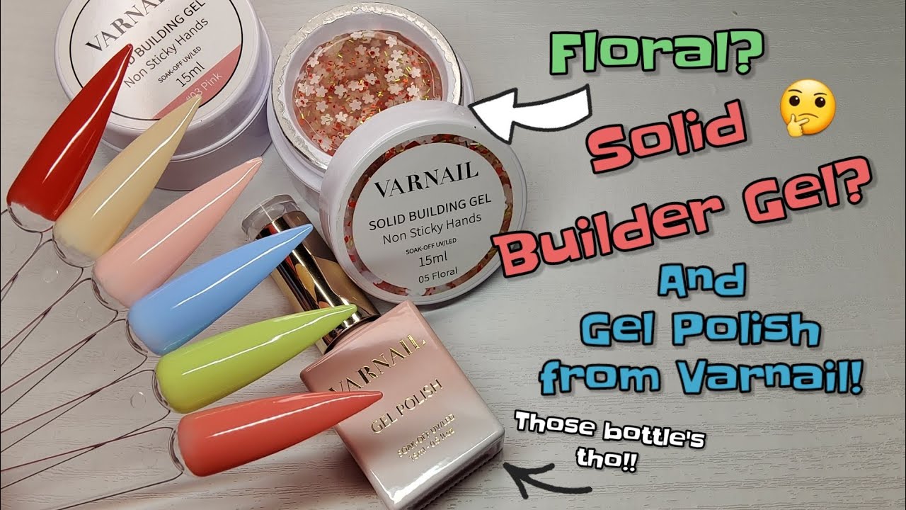 FLOWERS IN A SOLID BUILDER GEL?? VARNAIL PR UNBOXING