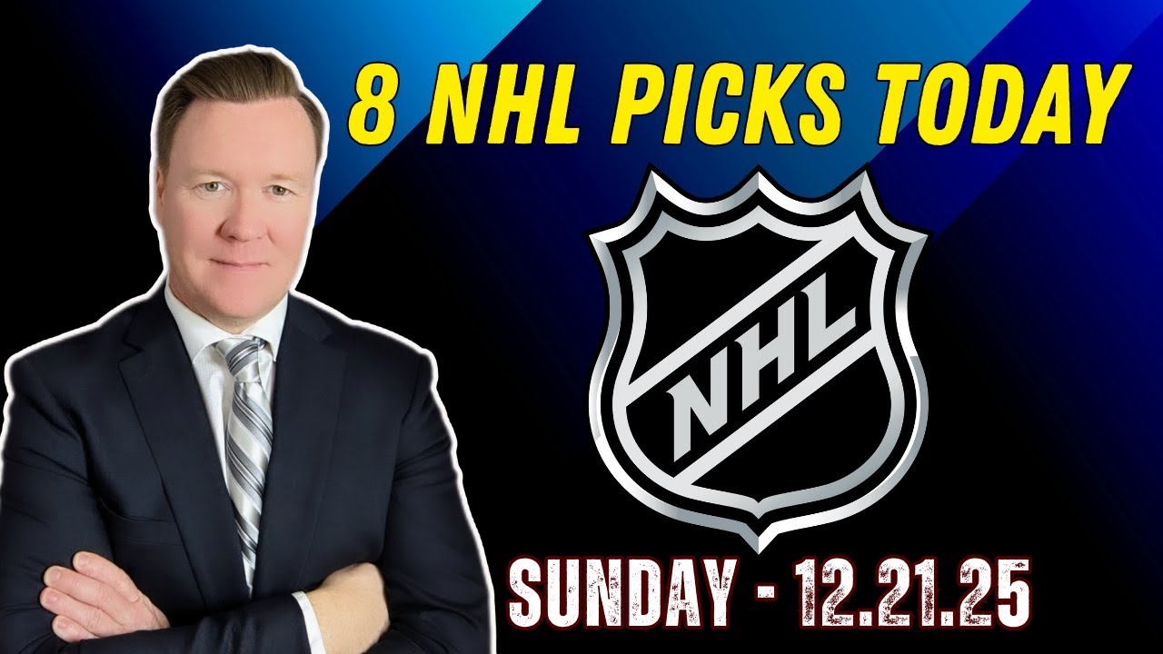 Sunday 8 NHL Betting Picks l 12/21/25 l Vernon&rsquo;s Best NHL Bets, Expert Picks and Predictions