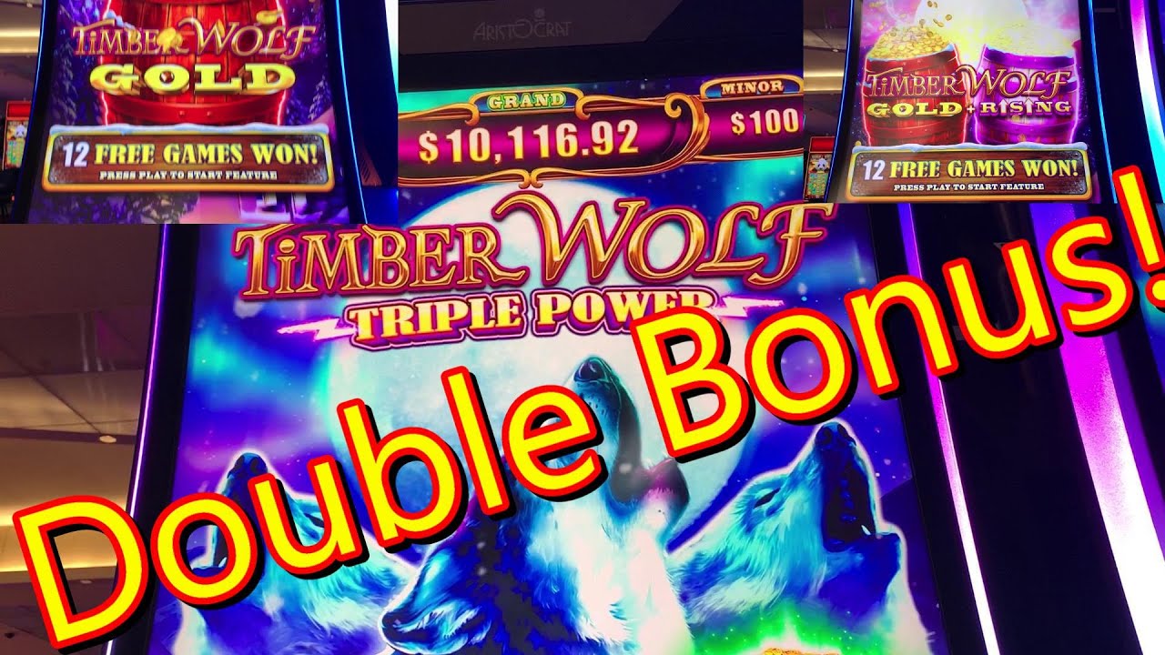 THE NEW TIMBER WOLF TRIPLE POWER SLOT MACHINE !!!! 🔥 PLAYED FOR THE FIRST TIME & HAD A LOT OF LUCK !