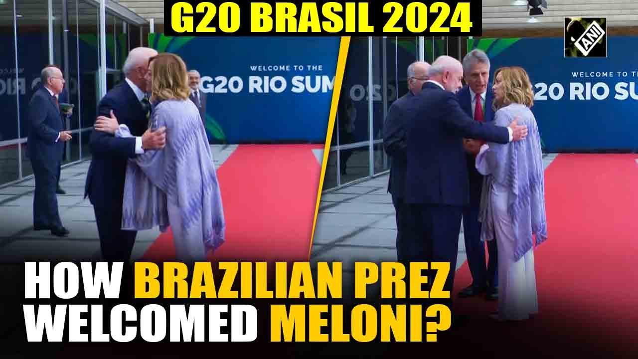Italian PM Giorgia Meloni arrives at G20 Summit, receives a warm welcome from Brazilian Prez