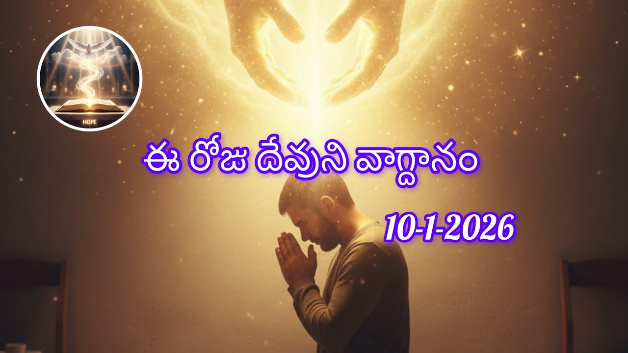 ఈ రోజు దేవుని వాగ్దానం 🙏#10-1-2026#ప్రార్థన ద్వారా స్వస్థత 🙏
