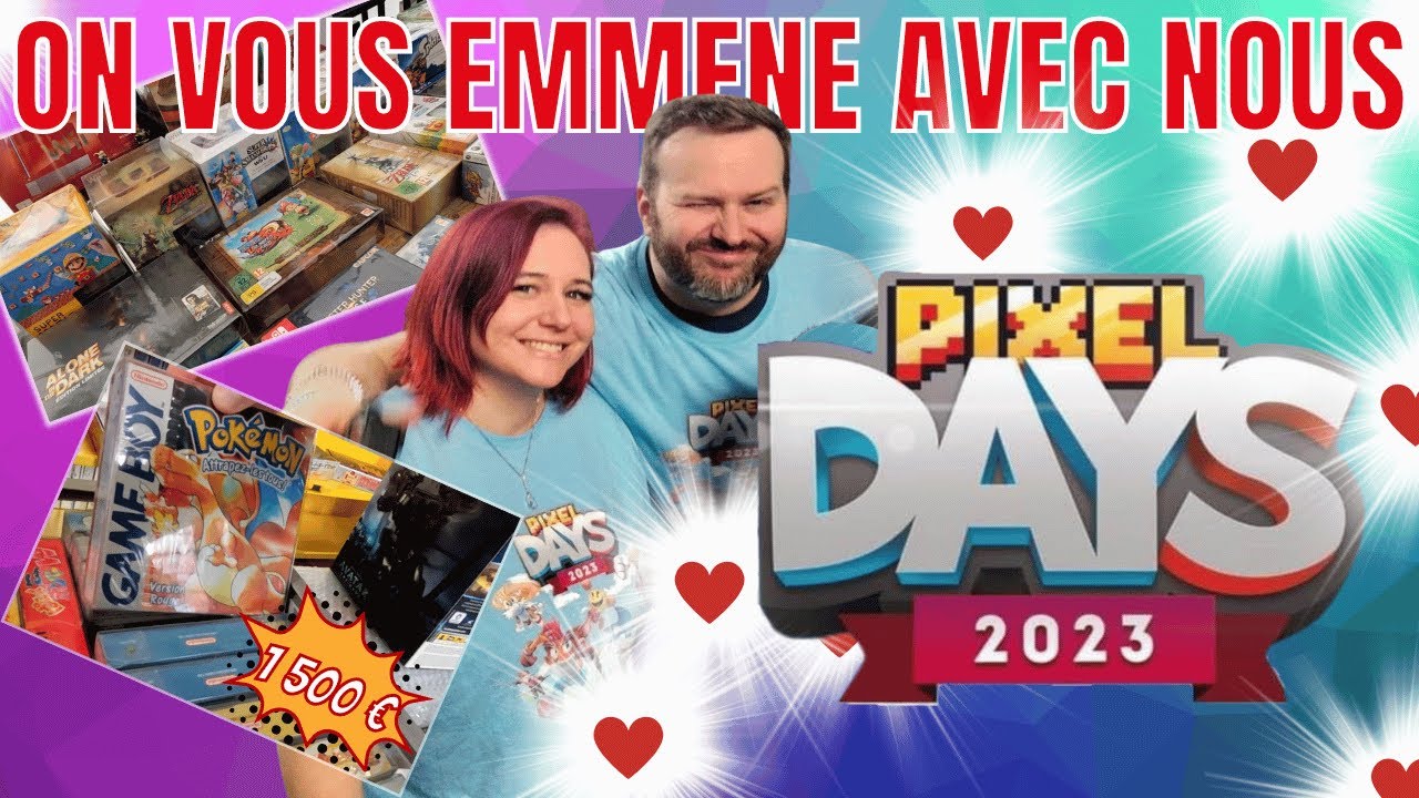 SUIVEZ NOUS dans notre aventure PIXEL DAYS 2023 des achats rencontre youtubeurs et abonnés ❤️