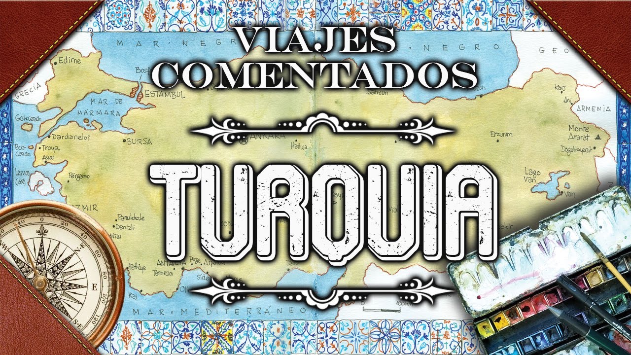 Turquía viaje comentado. Viaja online con mis acuarelas de viaje, te comento el cuaderno original
