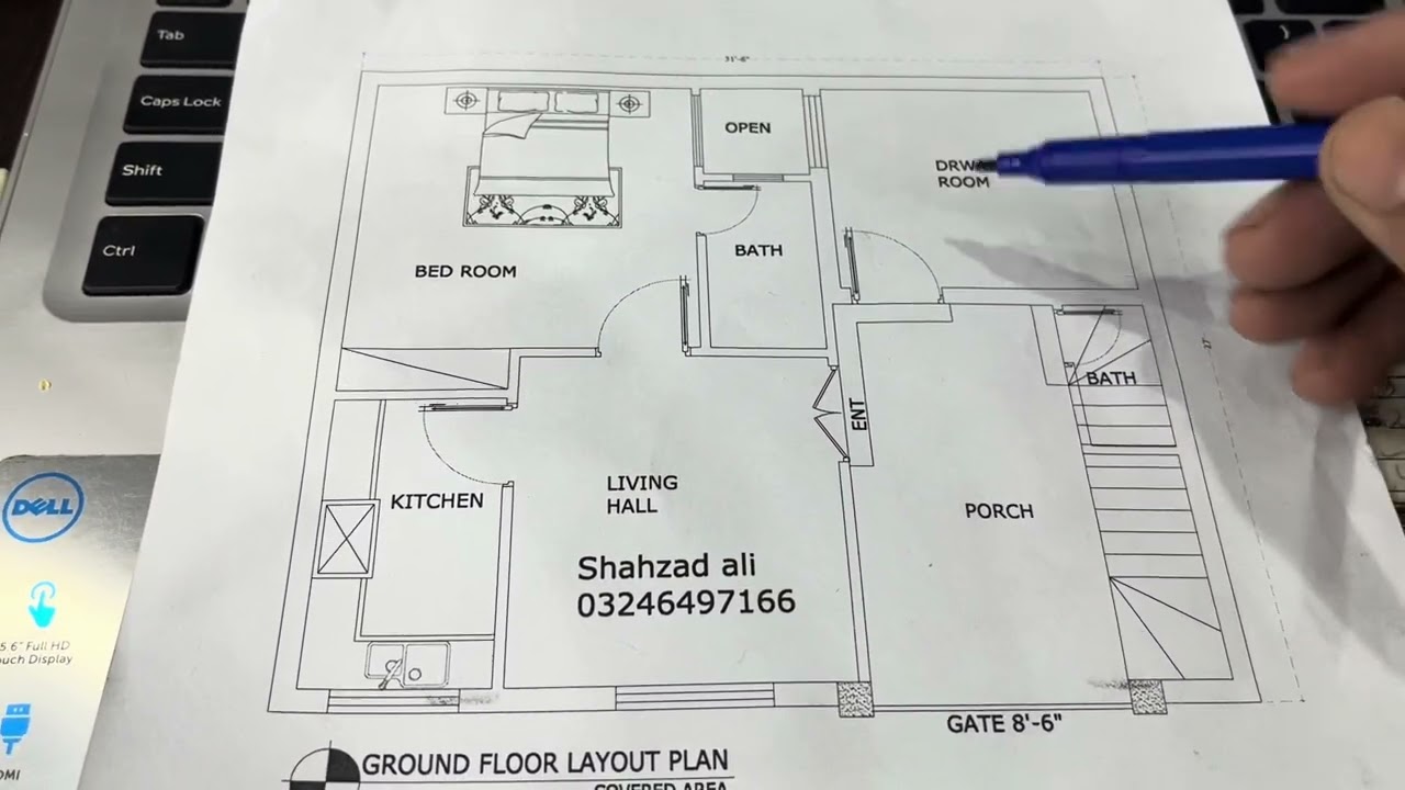 31-6x27 house design         3 marla house design 