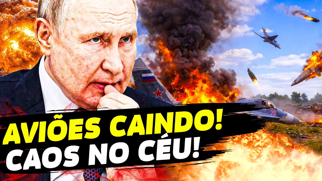 💥 Aviões da Rússia CAEM em série! Bombas atingem o próprio país! Aviação de Putin DESMORONA?!