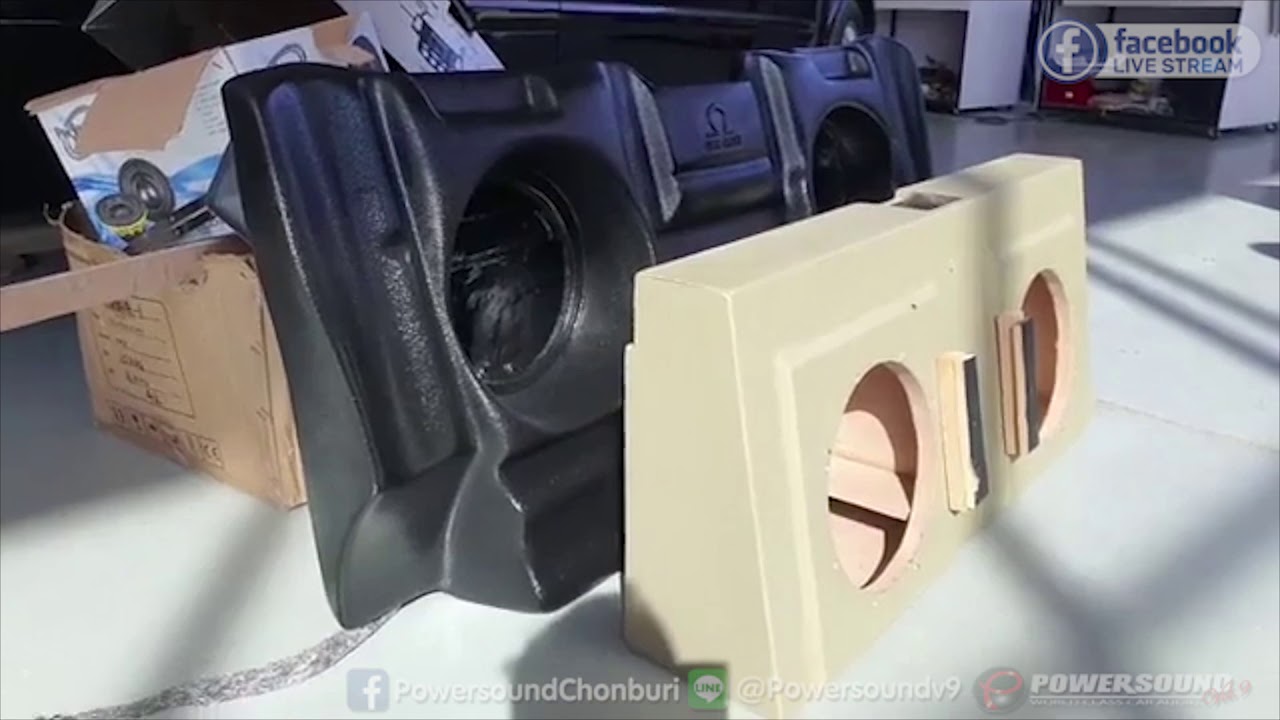 ความต่างของตู้ไม้กับตู้ไฟเบอร์หลังเบาะ 4 ประตู By Powersoundv9  บางแสน