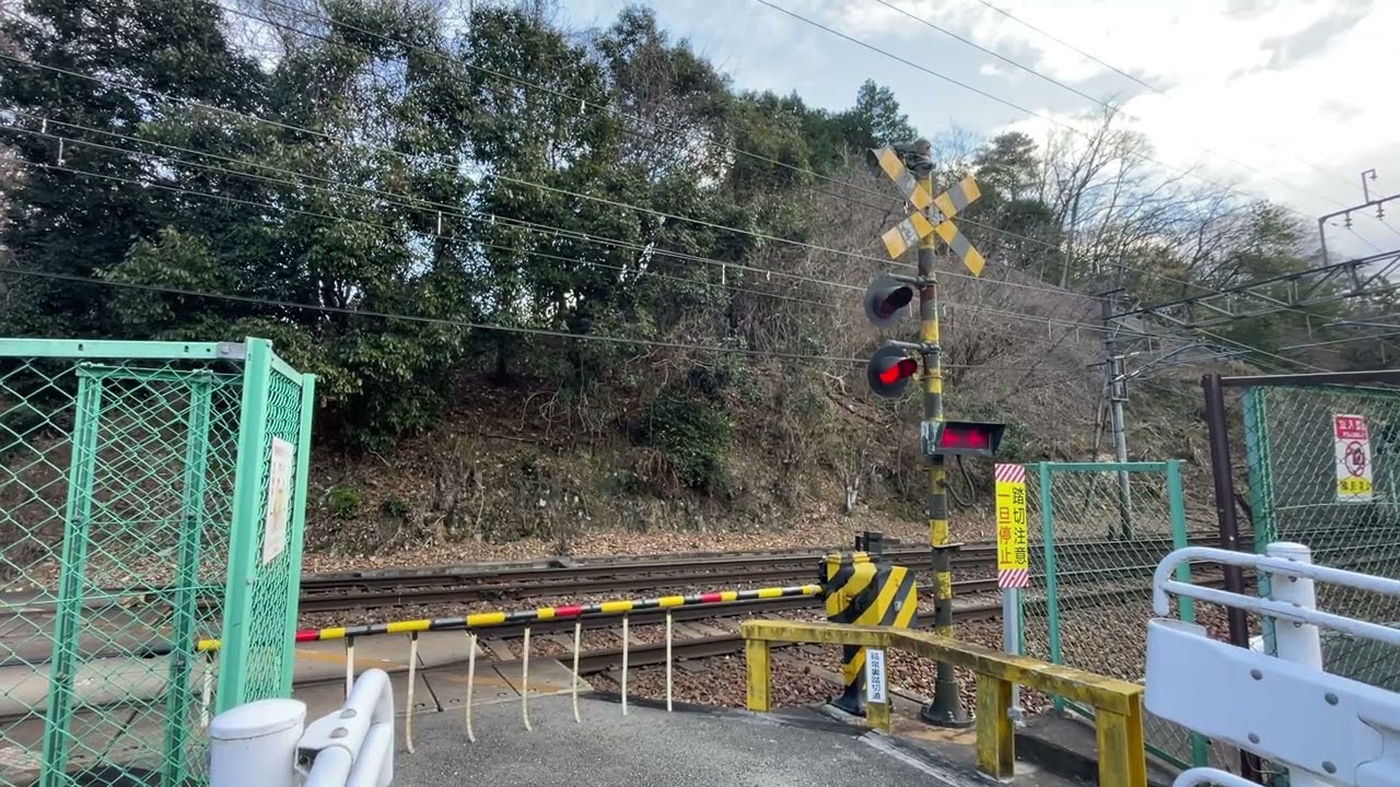 能勢電鉄　踏切その1