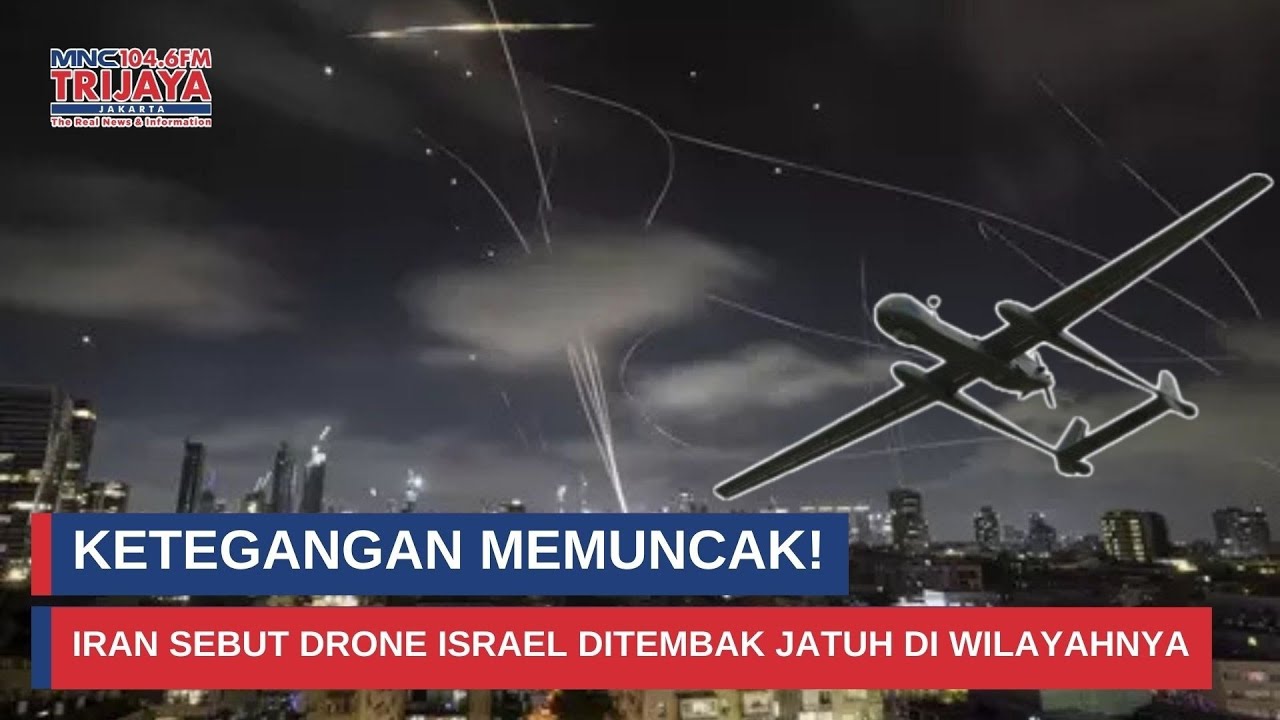 Detik-detik Drone Israel Dihantam! Iran Klaim Hermes Jatuh dan Terbakar Hebat I Trijaya Update