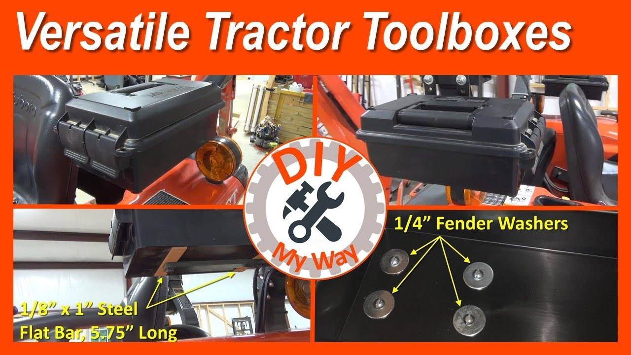 Kubota Tractor Mod:  Versatile Tractor Toolboxes (#71)
