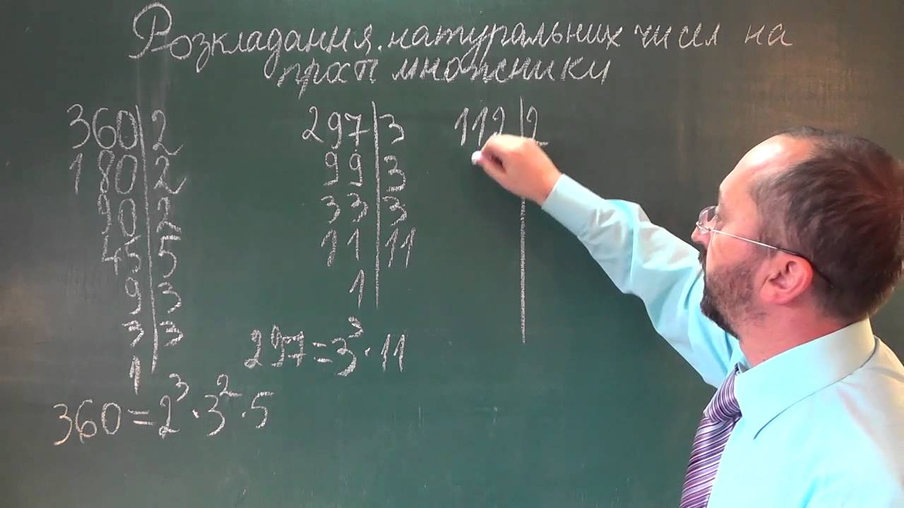 060501 Розкладання на прості множники - 6 клас