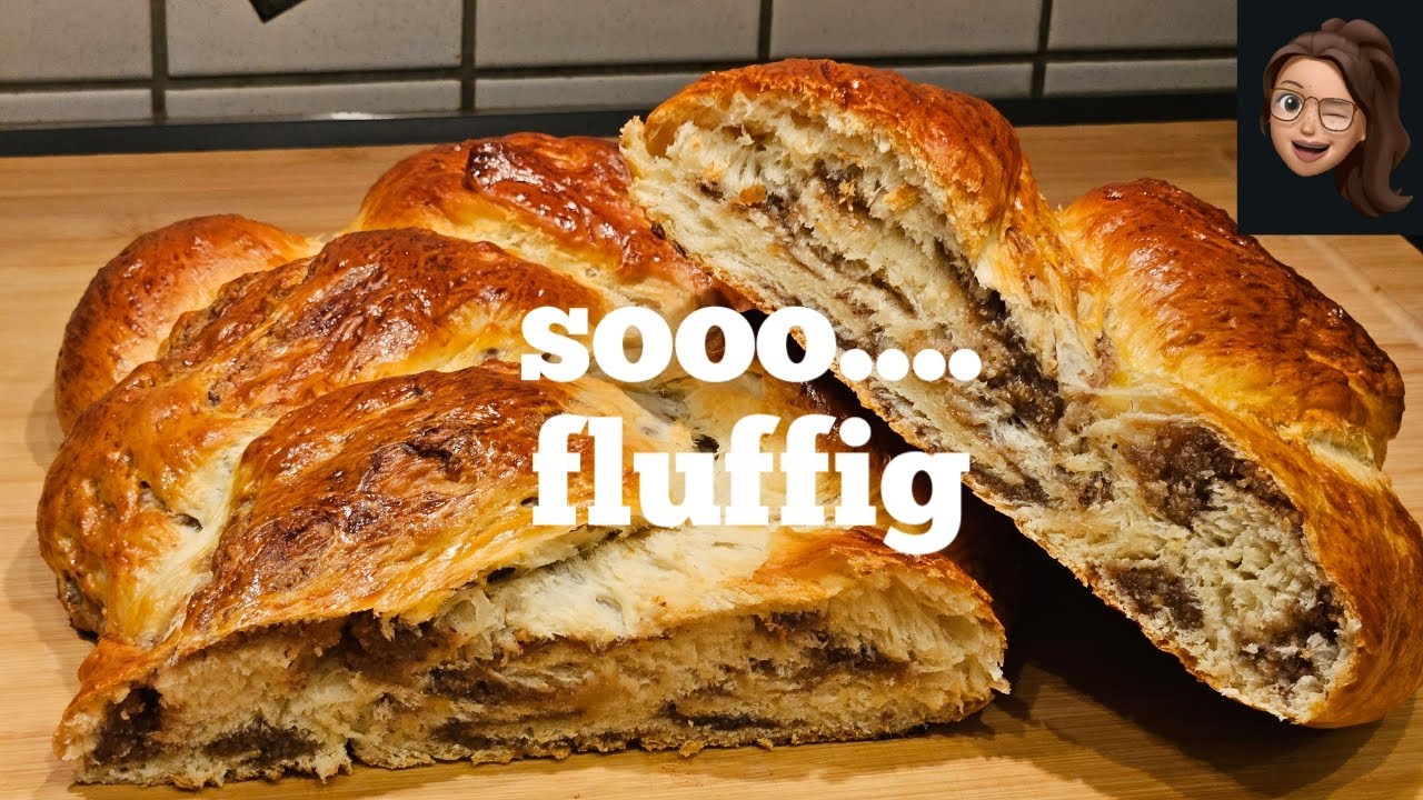 Hefezopf mit oder ohne Nussfüllung ?  - fluffig leicht und lecker - Hefezopf einfach zu backen -