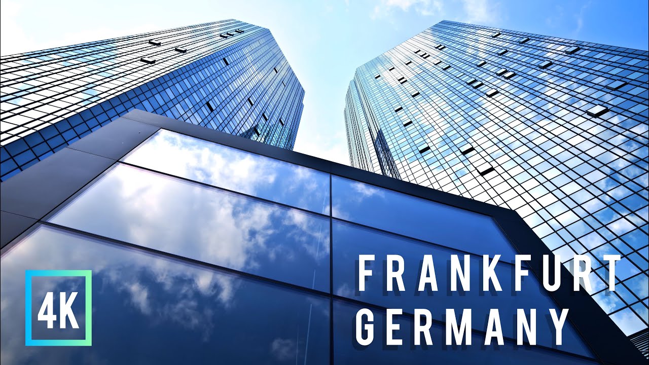 Frankfurt 4K Walk | June 2023 | Deutsche Bank Tower | Germany 🇩🇪 Summer walking Tour