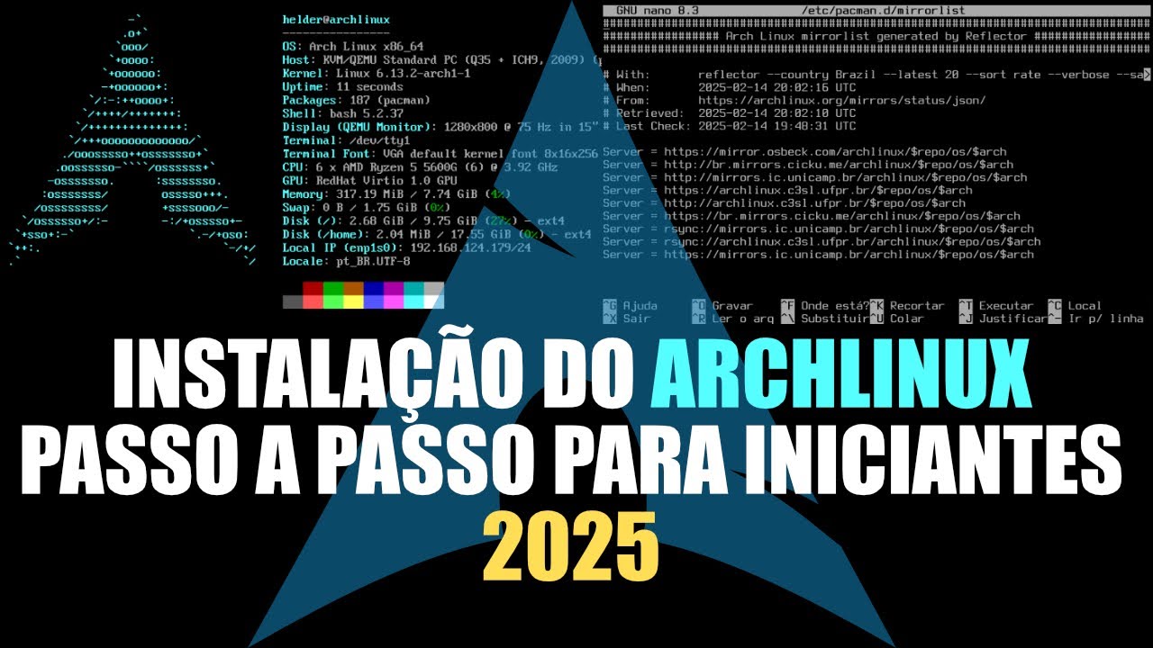 Como Instalar o ArchLinux Passo a Passo 2025 | Tutorial Completo para Iniciantes