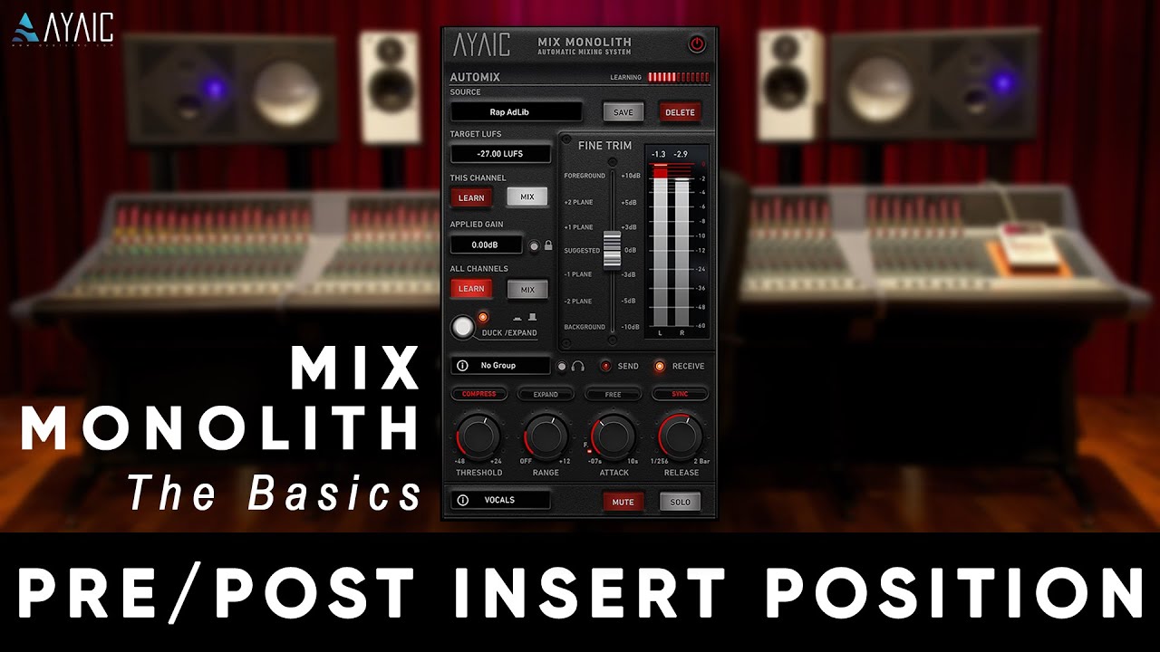 Mix Monolith - The Basics Of Pre/Post Insert Position
