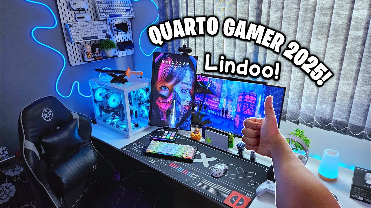 Meu QUARTO/SETUP gamer 2025 - Bora Atualizar?