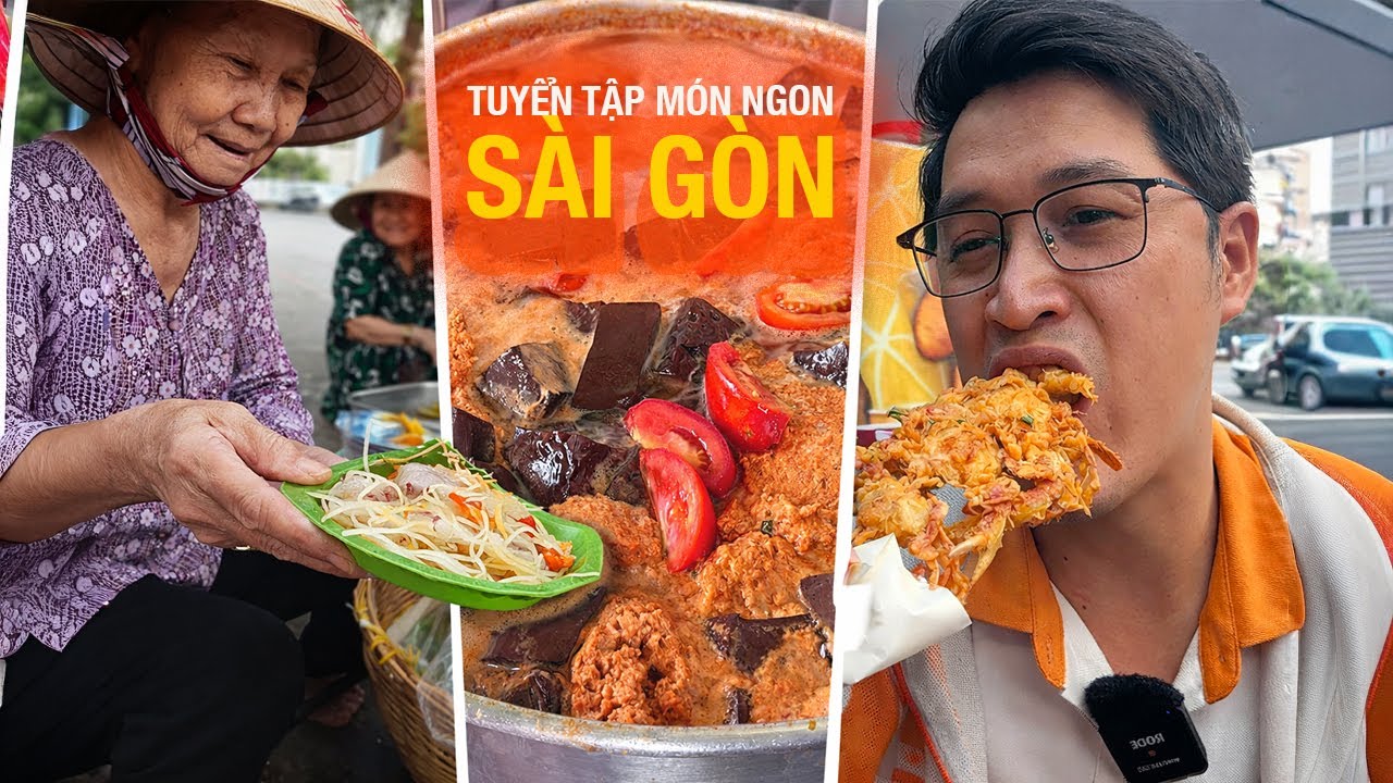 Tuyển tập gỏi tai heo, bún riêu, bún măng gà, bánh mì, ghẹ chiên - Vi Na TV