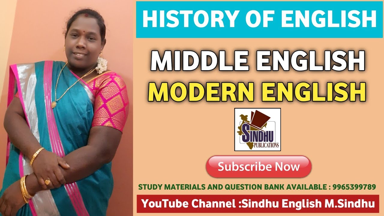 Middle English and Modern English / History of English Language / PG TRB English /UGC NET / SLET