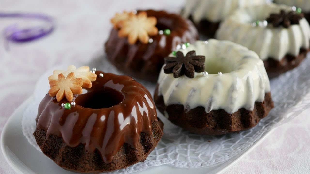 クグロフ型で♡バター無しでもふんわり美味!チョコケーキ | chocolate cake