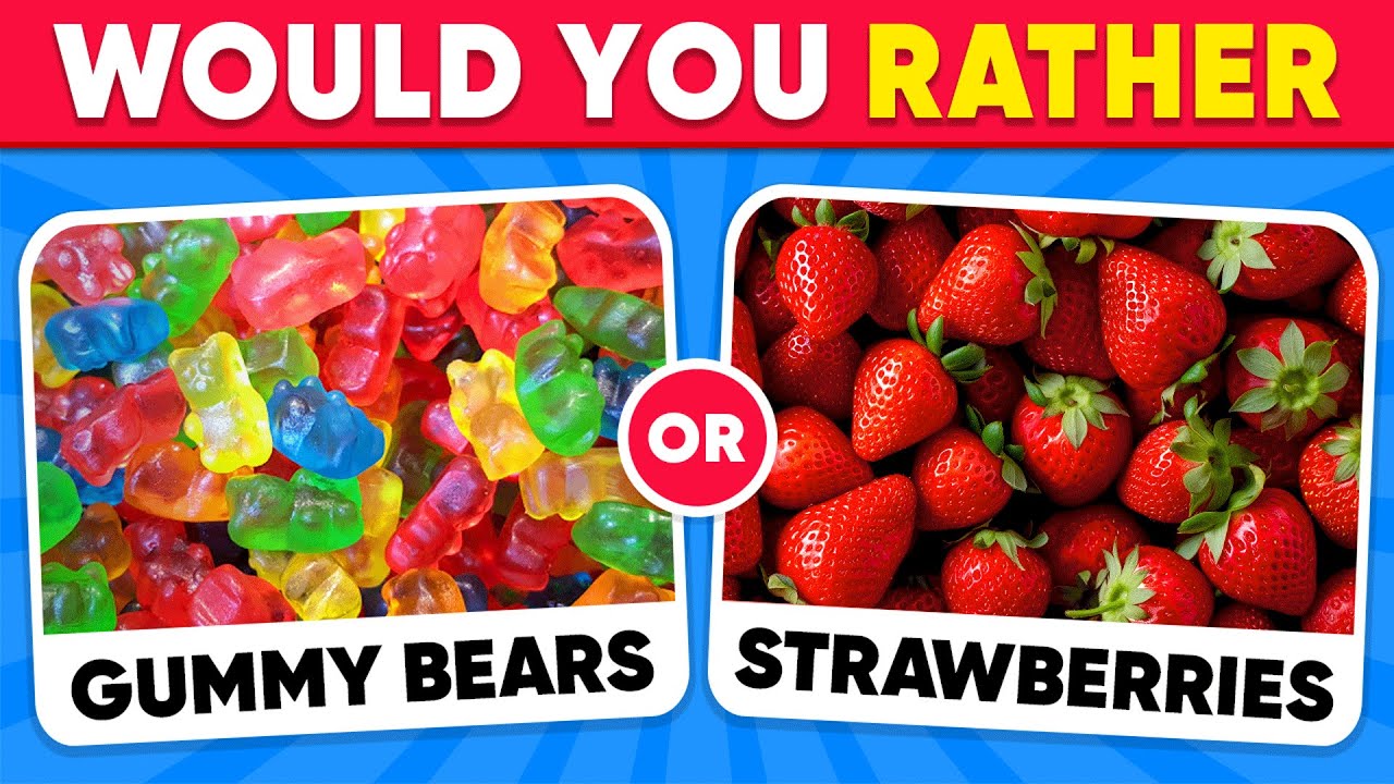 Would You Rather...? JUNK FOOD vs HEALTHY FOOD 🍟🥗 Quiz Kingdom