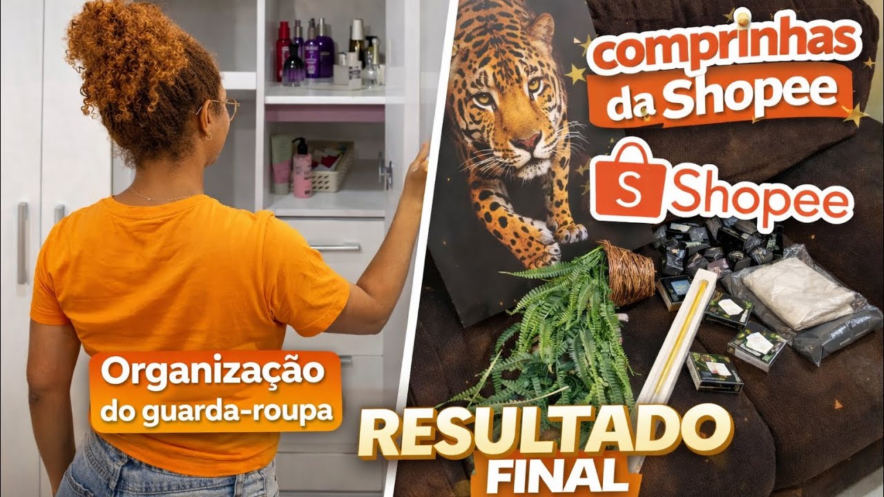 MORANDO SOZINHA: organizei a penteadeira do meu guarda-roupa 🪞| compras de decoração pra sala nova 🧡