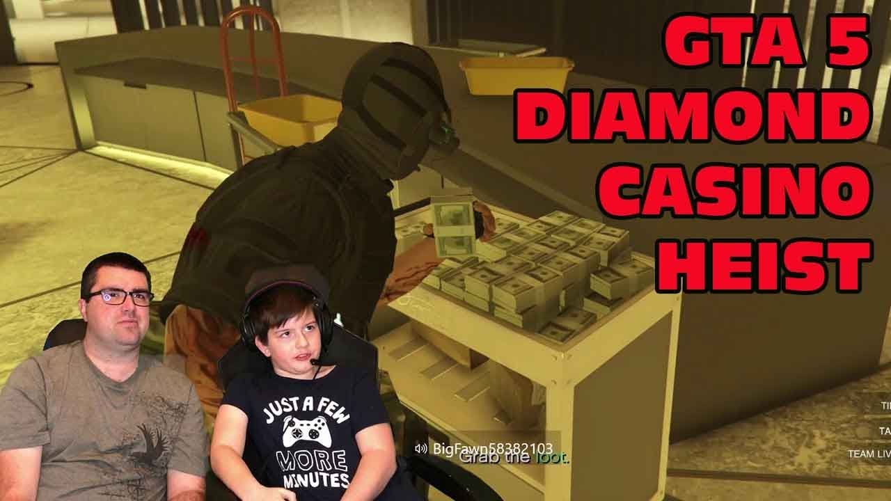 GTA 5 Online Diamond Casino Heist With Kid Temper Tantrum - 95k Subscribers Special