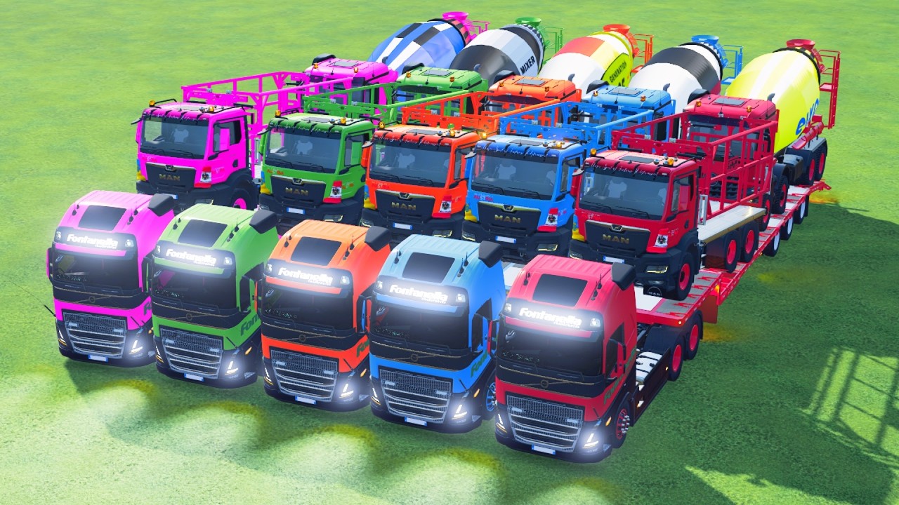 Transporting American Giant Trucks on a Crazy Mission! Farming Simulator 22 #55
