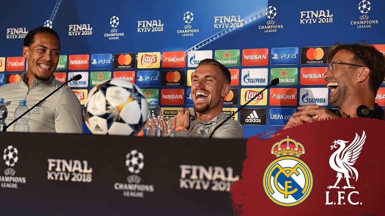 Klopp, Henderson & Van Dijk's Champions League press conference from Kiev | Real Madrid
