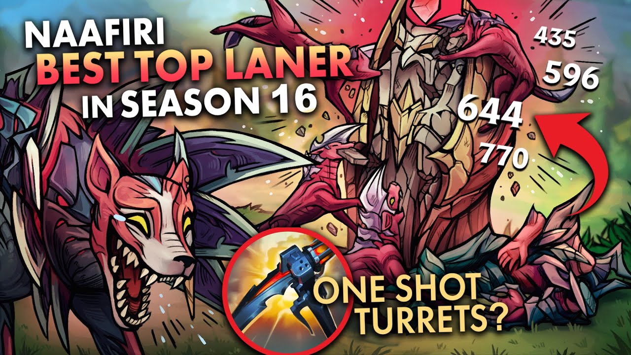 NAAFIRI IS BEST TOP LANER IN SEASON 16, ONE SHOTTING TURRETS????