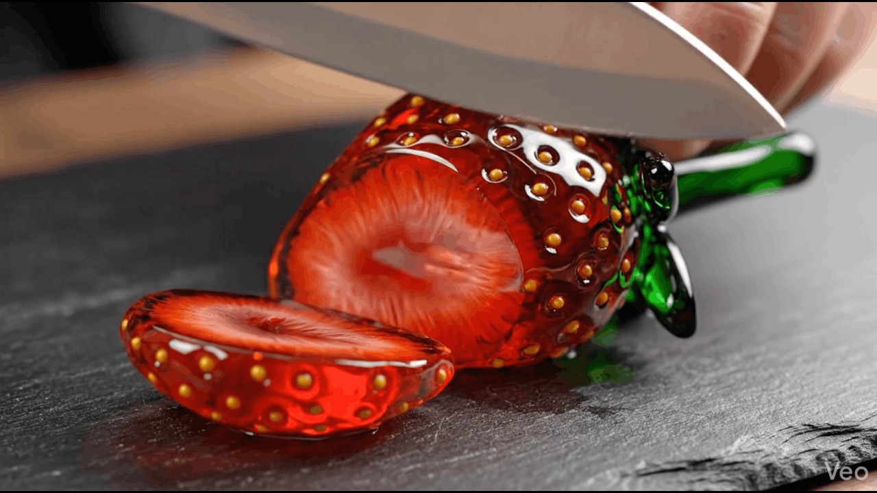✩°｡⋆⸜ 🎧✮ Glass Fruit Cutting ASMR ✩°｡⋆⸜ 🎧✮