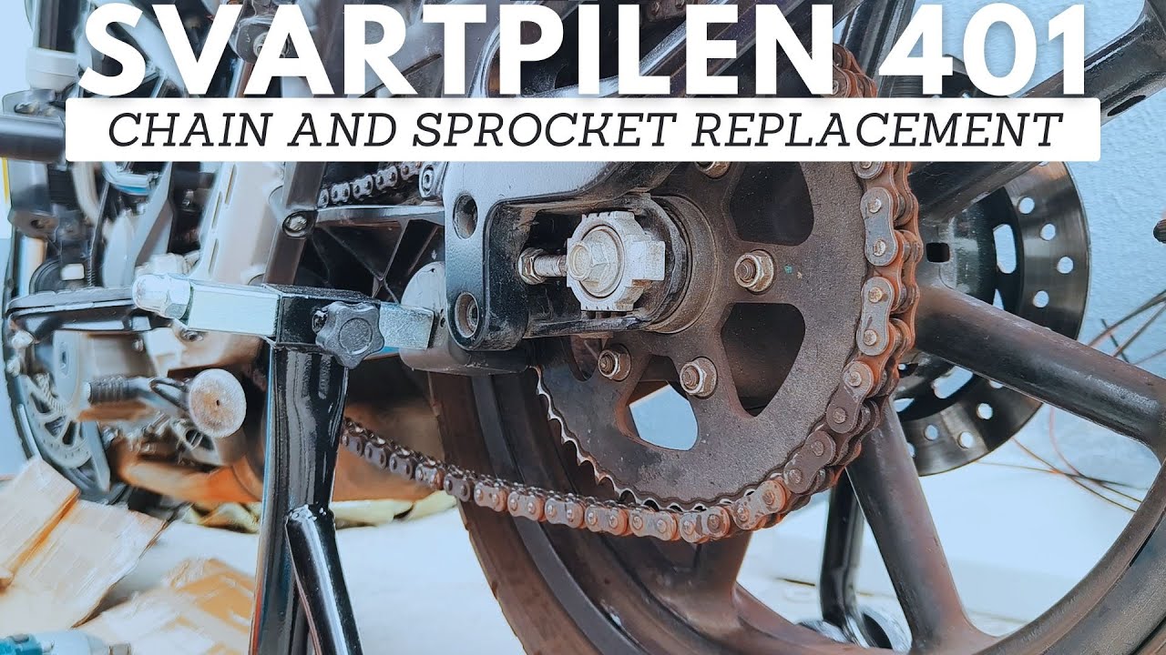 Husqvarna Svartpilen 401 | Motorcycle Chain and Sprockets Replacement
