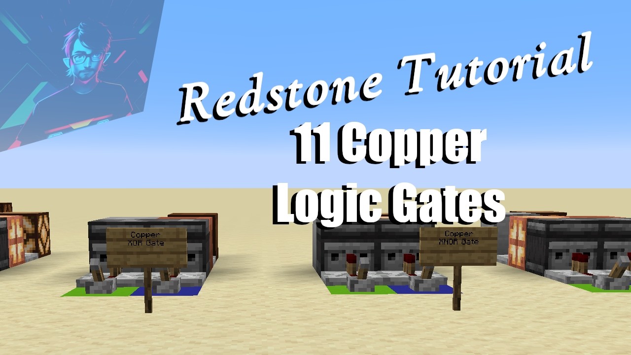 Every Basic Logic Gate Using Copper Bulbs | Copper Logic Gates 1.21+ | Minecraft Tutorials
