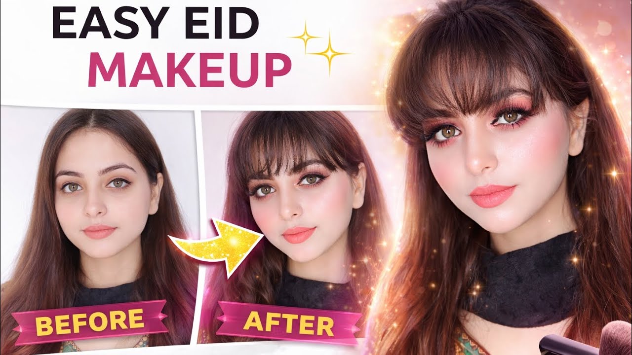 Eid Makeup Look At Home ✨ Simple & Glam Transformation#EidMakeup #MakeupTutorial#Makeup2026