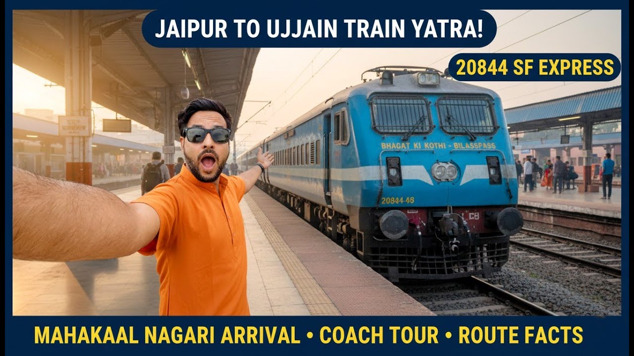 20844 BHAGAT KI KOTHI - BILASPUR SF Express* Jaipur to Ujjain Train Journey | *महाकाल उज्जैन यात्रा*