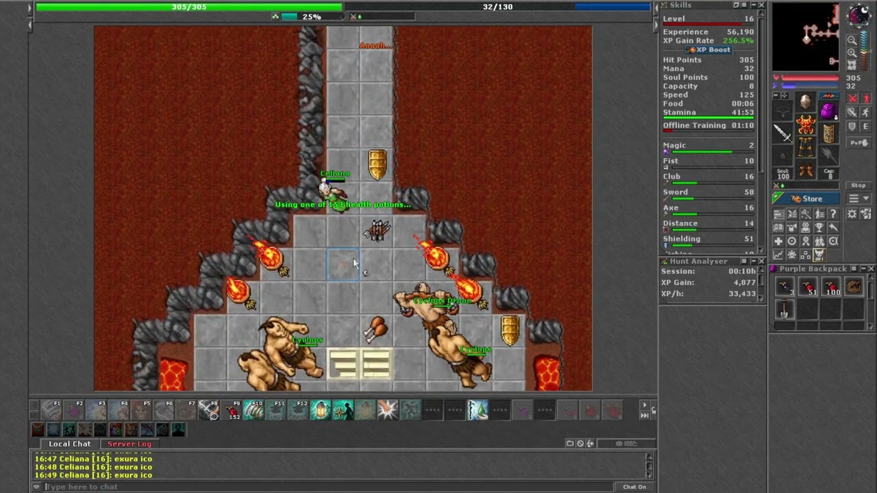 Tibia - Kanda  - nowy serwer - 16 lvl exp  -  Luty 2026  - part 5