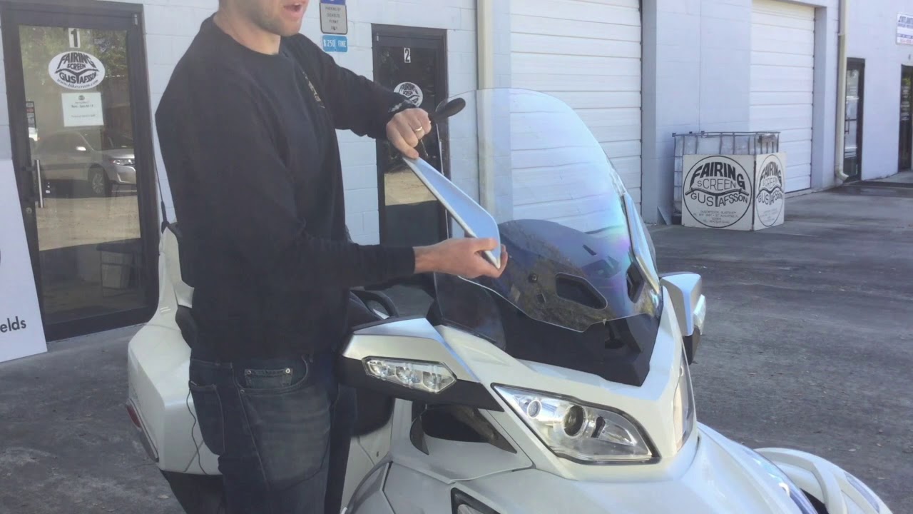 Spyder RT Windshields by Gustafsson - Sport, Stock, & Touring
