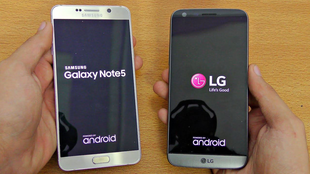 LG G5 vs Samsung Galaxy Note 5 - Speed Test (4K)