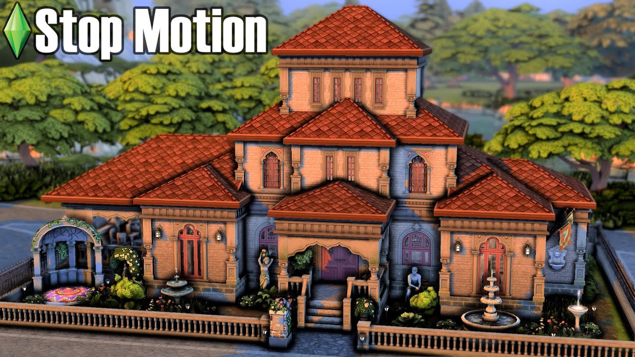 Gothic Library 🦇📚 | Sims 4: Stop Motion Build [No CC]