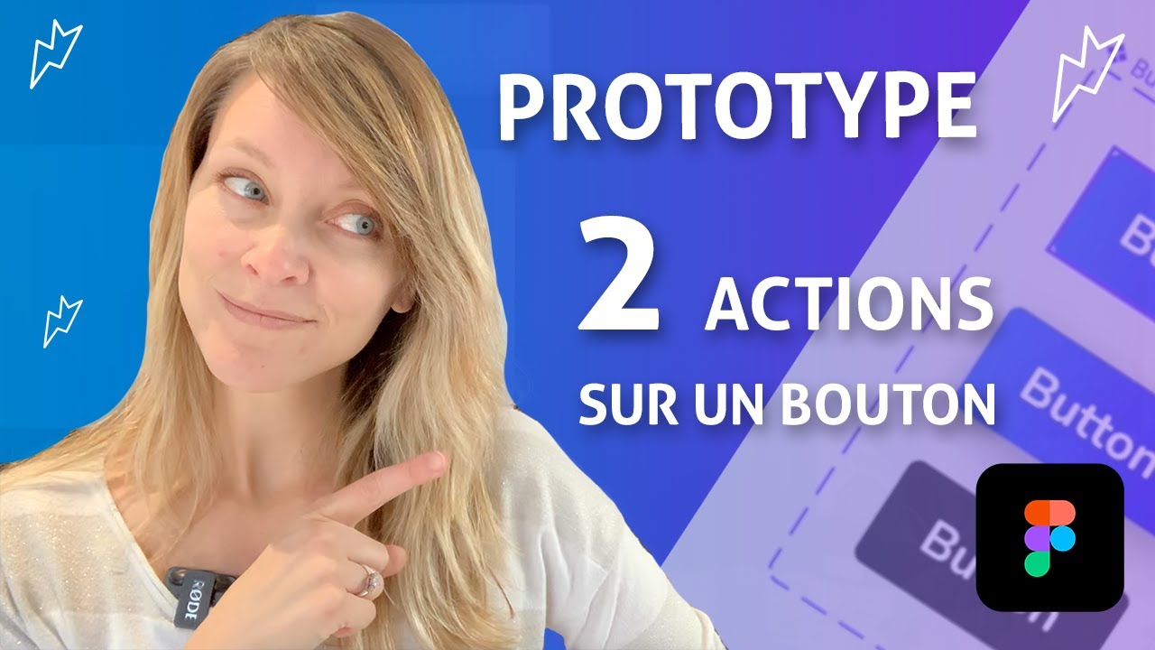 Figma - Prototype avec deux actions sur un bouton (hover & clic) + auto Layout + composant + variant