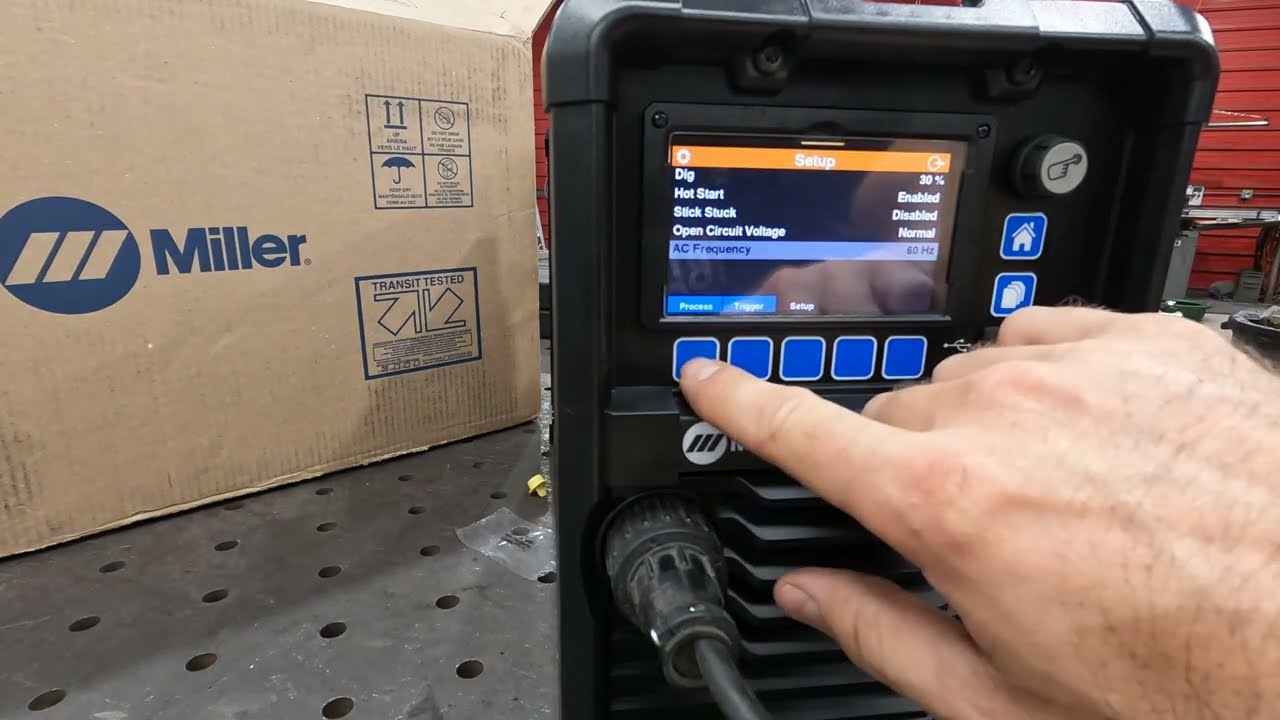 New 2022 Miller Dynasty 210 stick settings