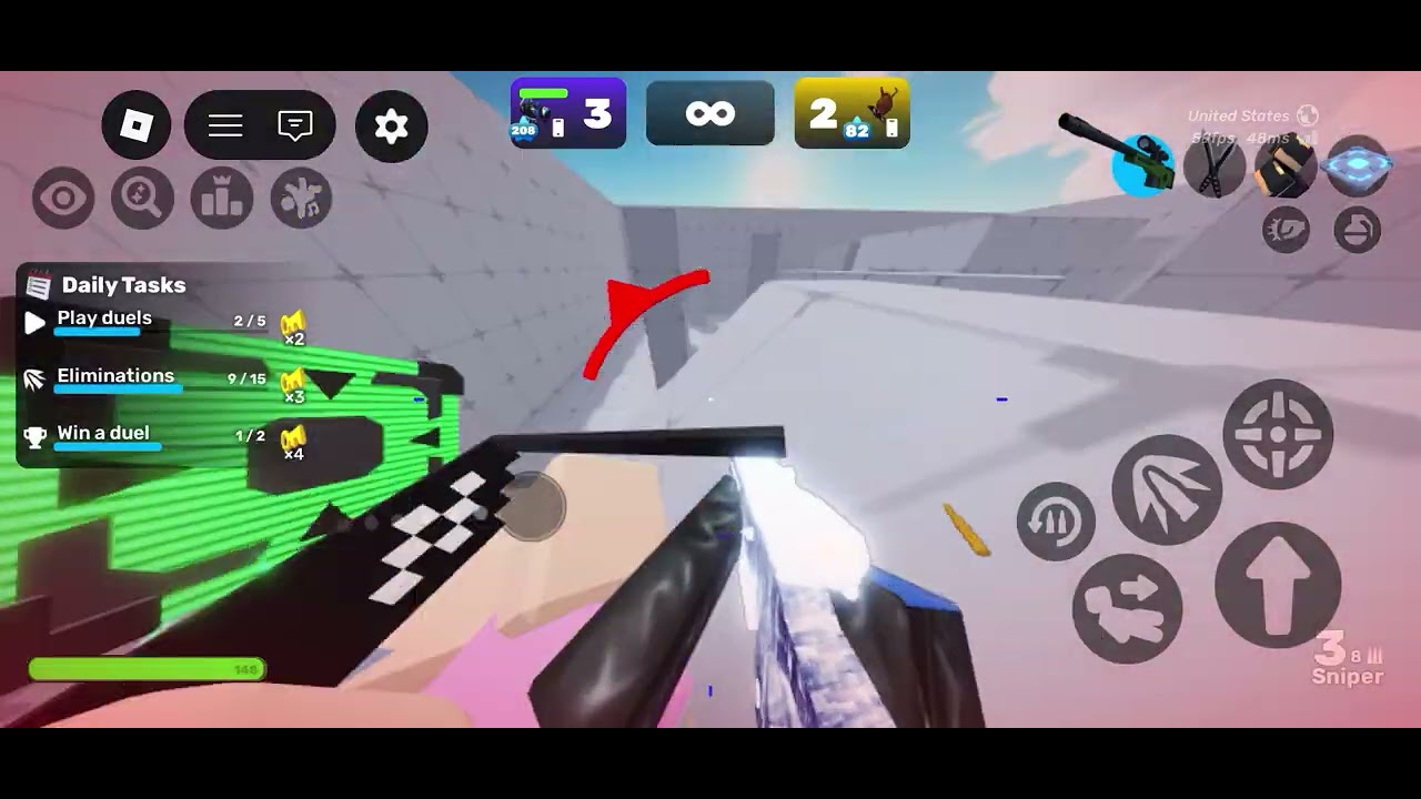 playing Roblox rivals p2