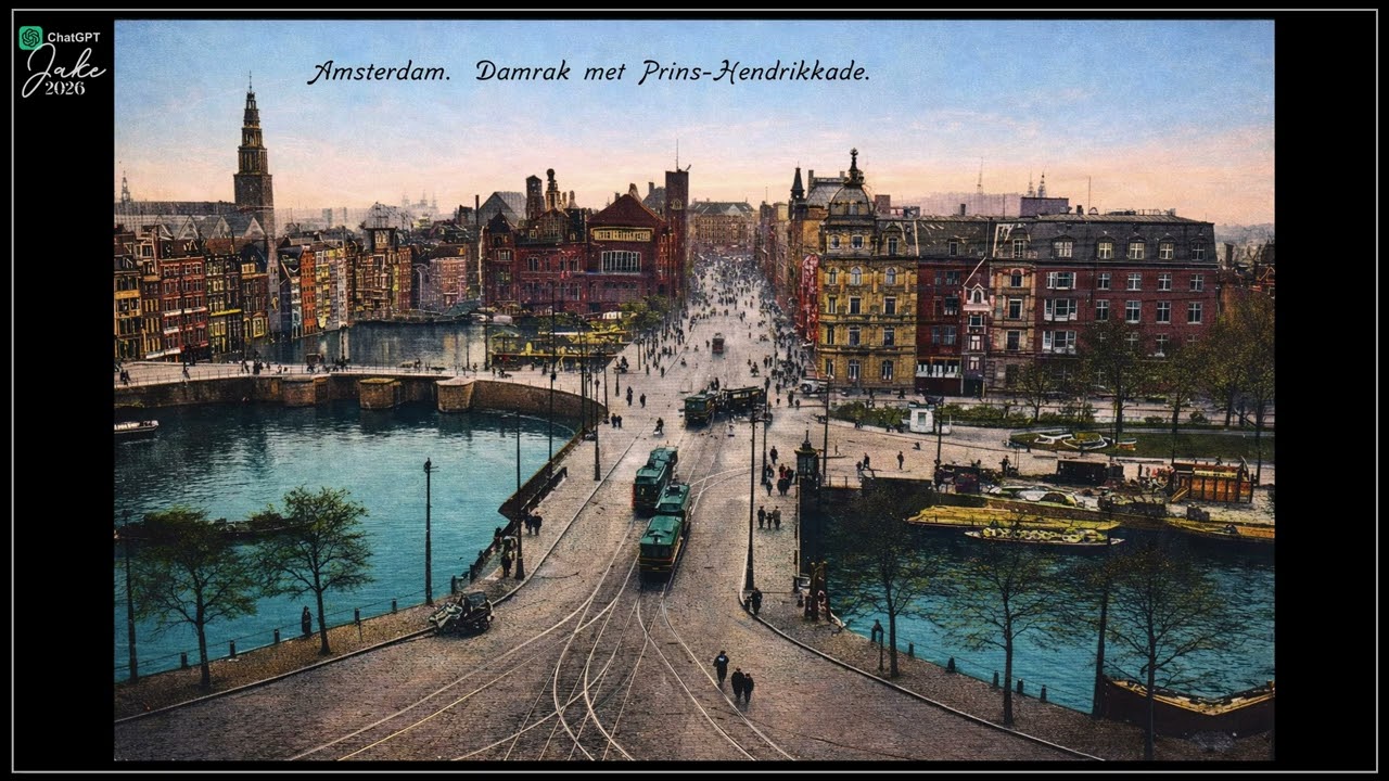 Oude Amsterdamse ansichtkaarten digitaal verbeterd 😊🎶🎧004