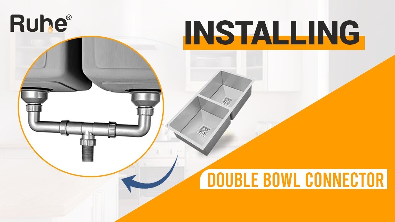 How to install a Double Bowl Connector | Kitchen Sink Connector | Double Bowl Kitchen Sink | Ruhe